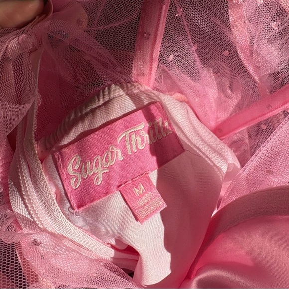 Sugar Thrillz Glittery Pink Dress - Picture 3 of 3